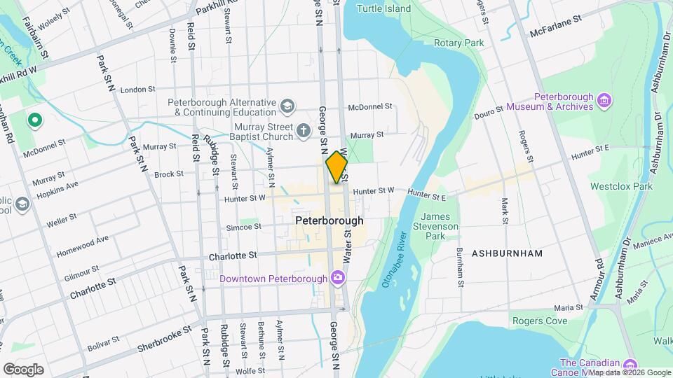 134-138 Hunter St W Map and Location Details