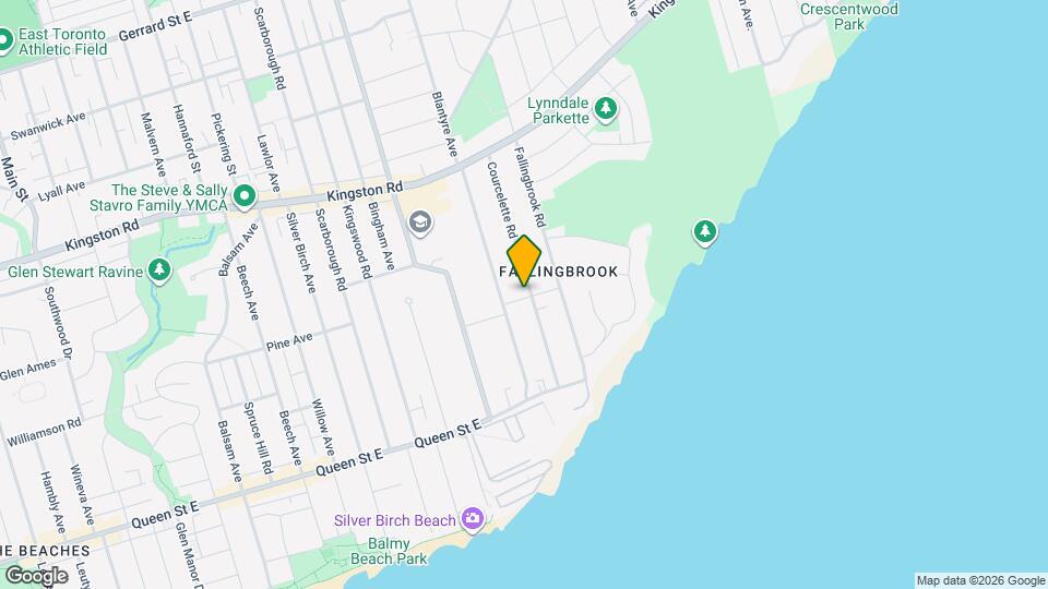 80 Courcelette Rd Map and Location Details