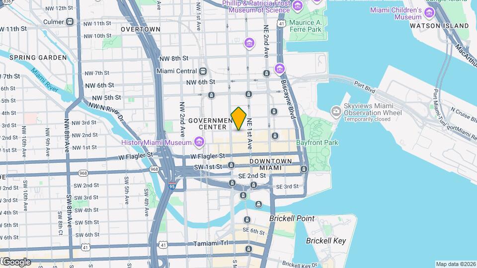 36 NE 2nd St Map and Location Details