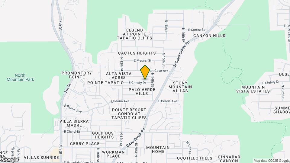 1328 E Christy Dr Map and Location Details