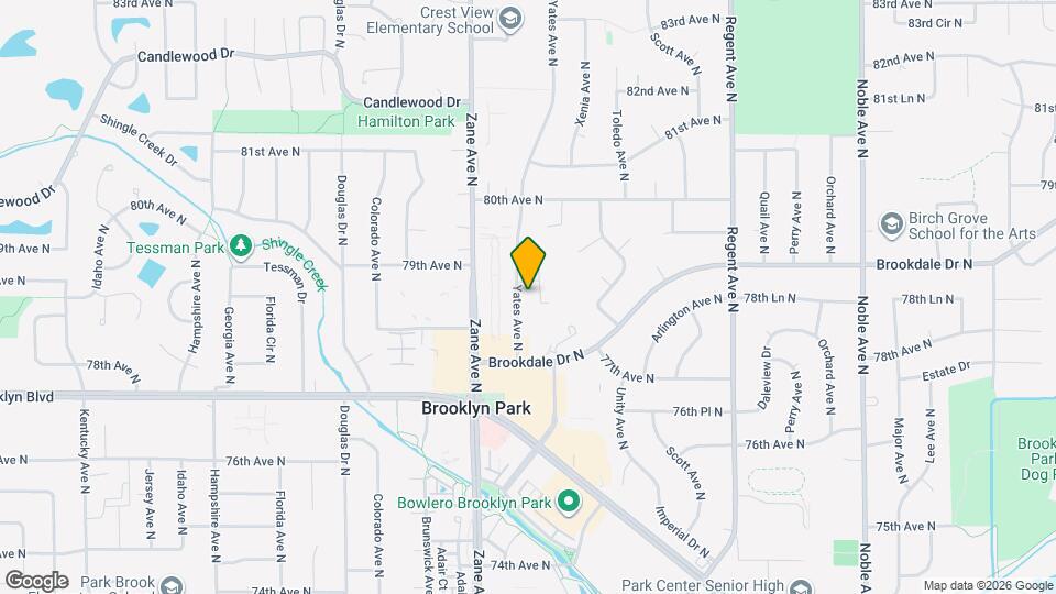 7820 Yates Ave N Map and Location Details