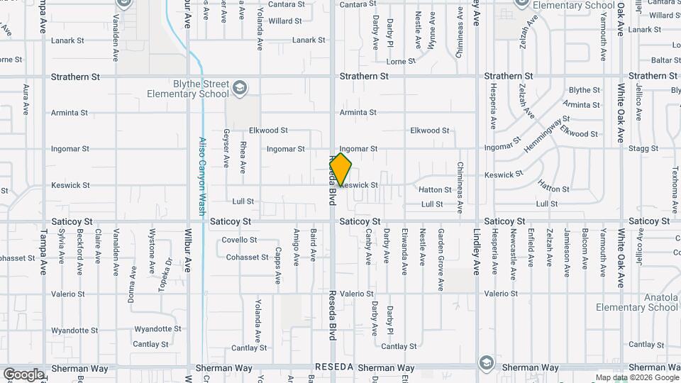 7650 Reseda Blvd Map and Location Details