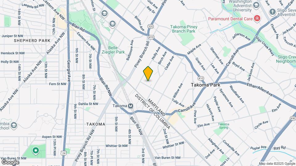 104 Tulip Ave Map and Location Details