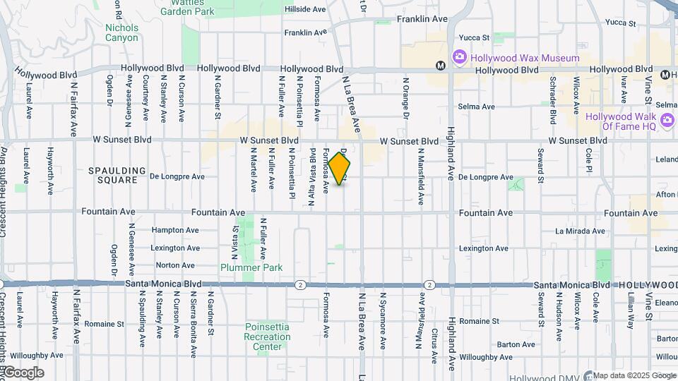 1335 N Detroit St Map and Location Details