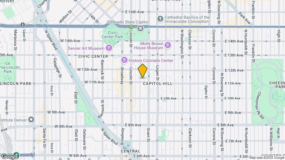 215 E 11th Ave Map and Location Details