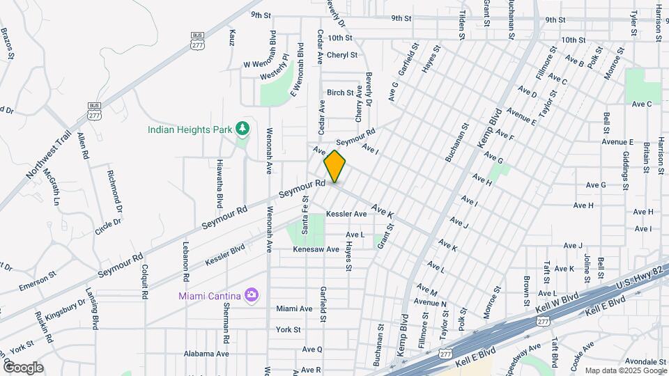 2100 Garfield St Map and Location Details