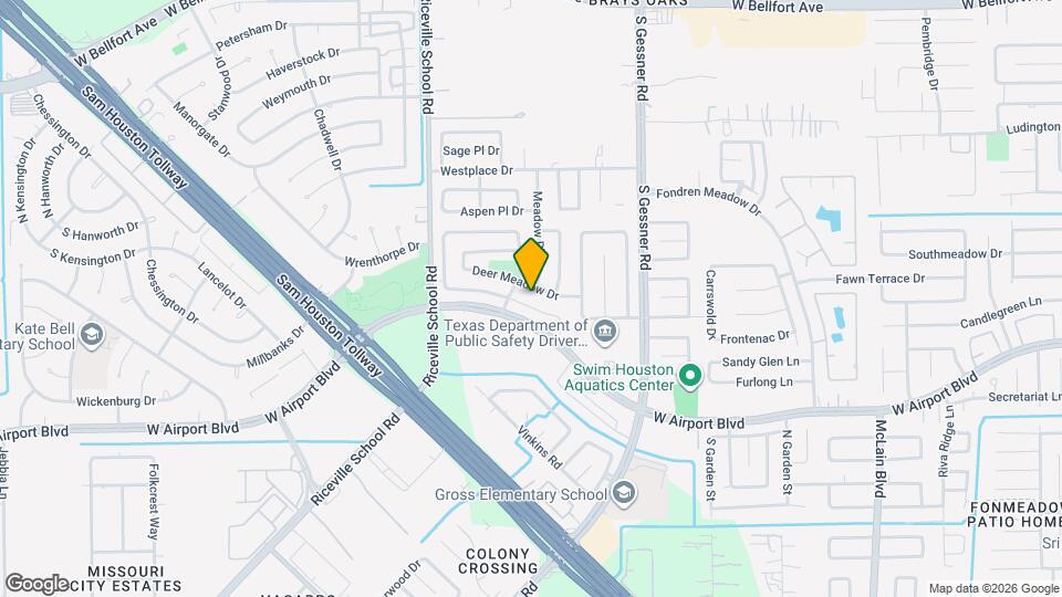 8826 Fondren Village Dr Map and Location Details