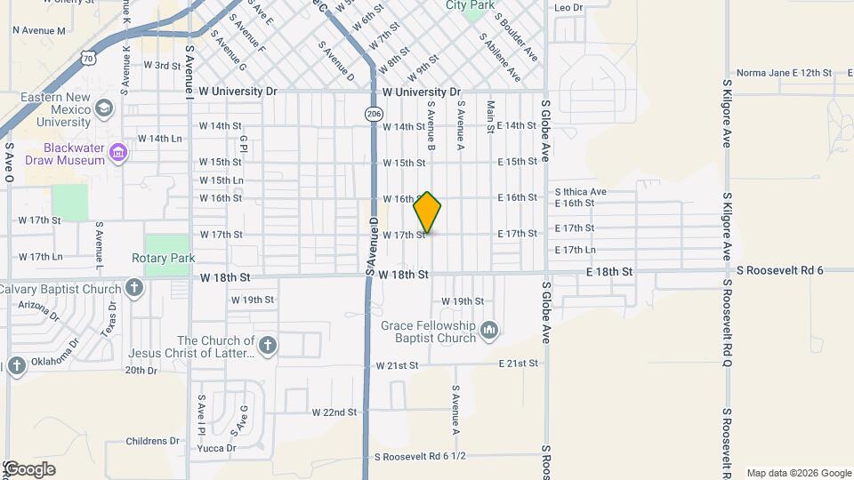 1700 S Avenue B Map and Location Details