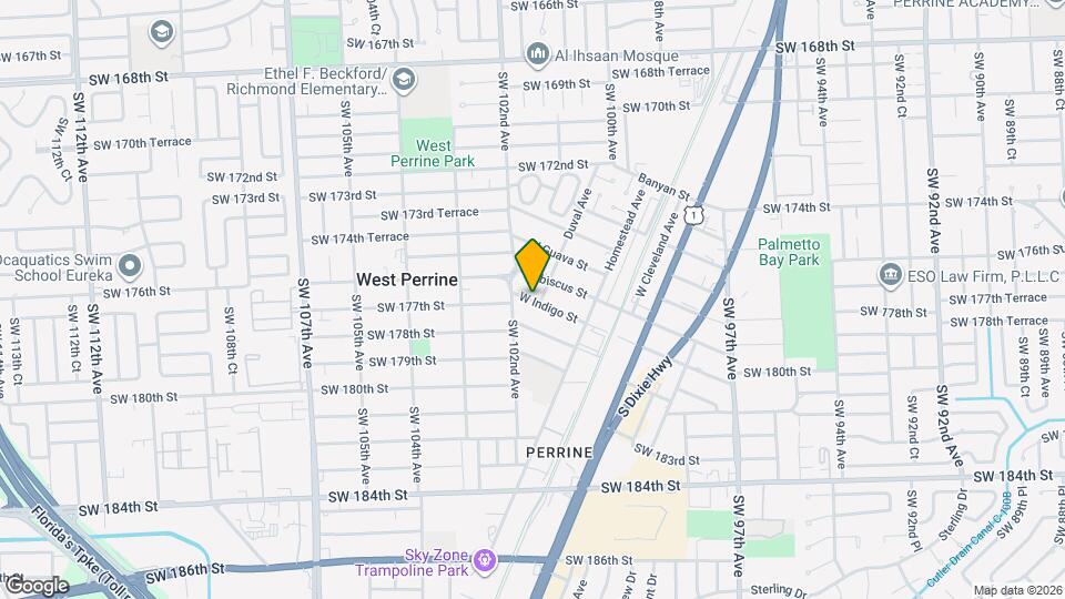 10132 W Indigo St Map and Location Details