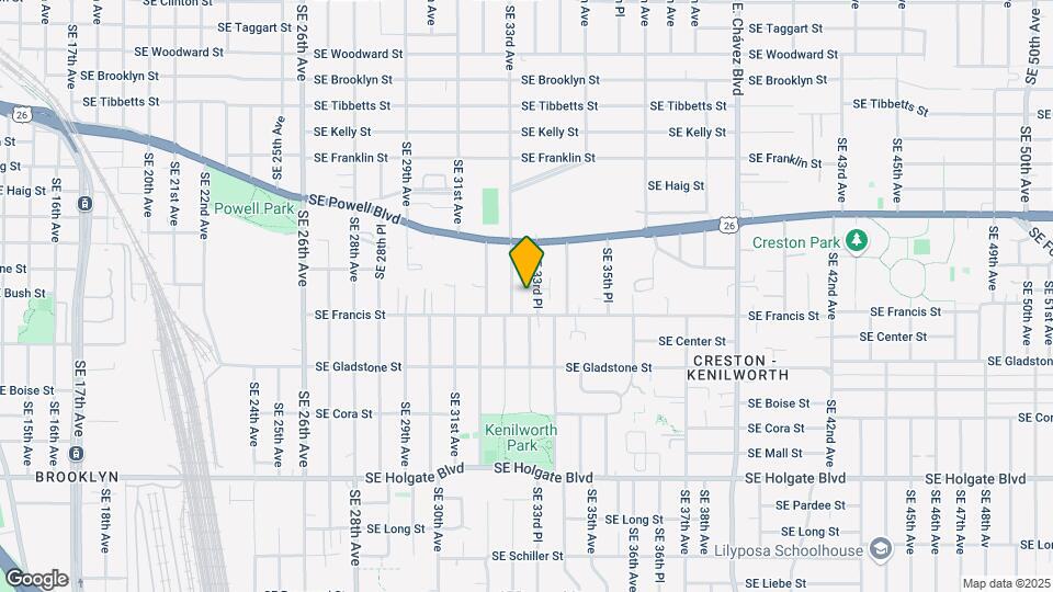 3803 SE 33rd Pl Map and Location Details