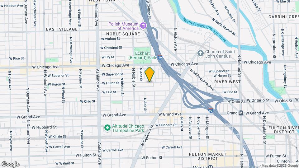 1313 W Huron St Map and Location Details