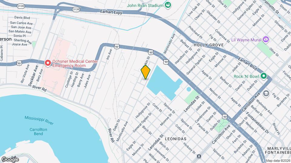 912 Monticello Ave Map and Location Details