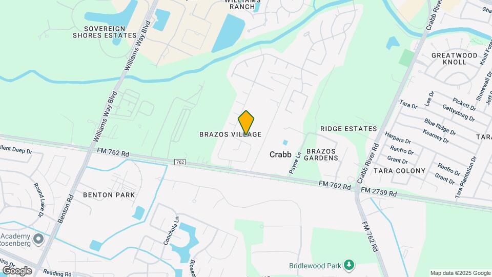 5747 Wandering Creek Dr Map and Location Details