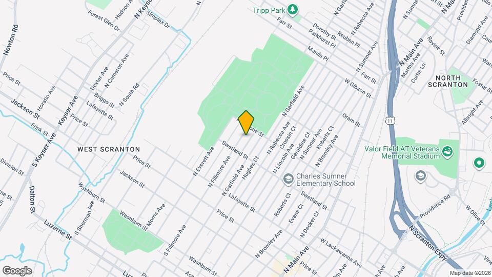 526 N Fillmore Ave Map and Location Details