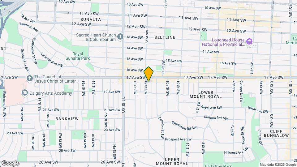1712 12th St SW Map and Location Details