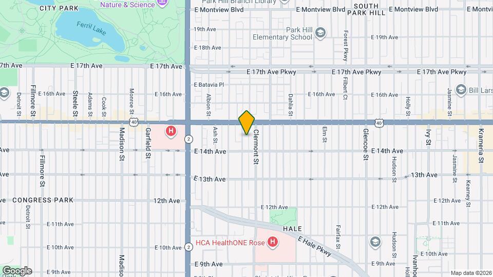 1444 Birch St, Unit Basement Mapa y Detalles de la Ubicación