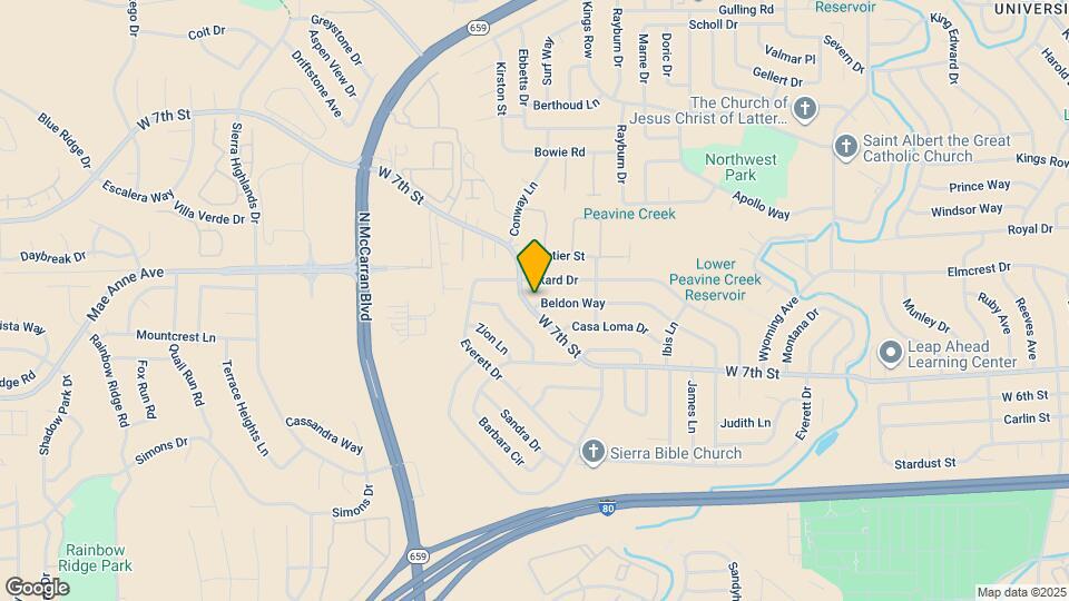 1380 Beldon Way Map and Location Details