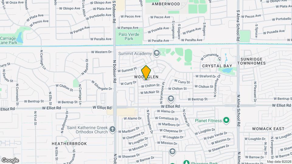 1615 W Curry Dr Map and Location Details