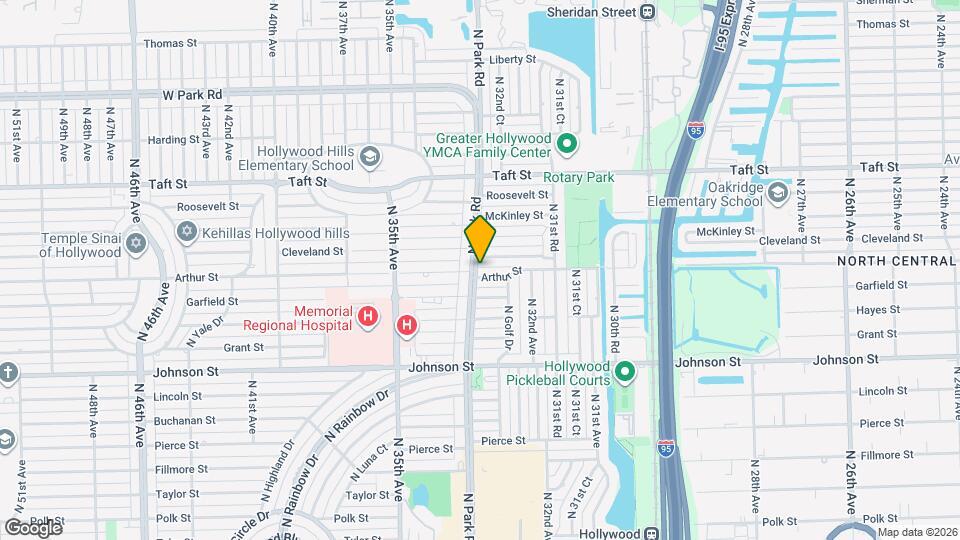 1313 N Park Rd Map and Location Details