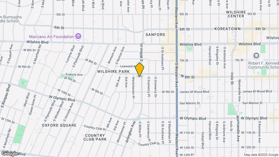 815 S Wilton Pl Mapa y Detalles de la Ubicación