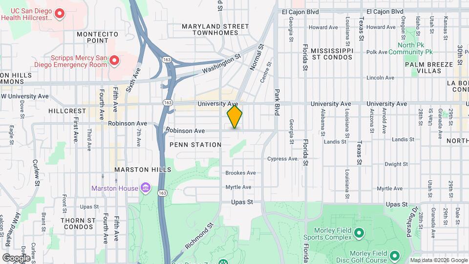 1505 Robinson Ave Mapa y Detalles de la Ubicación