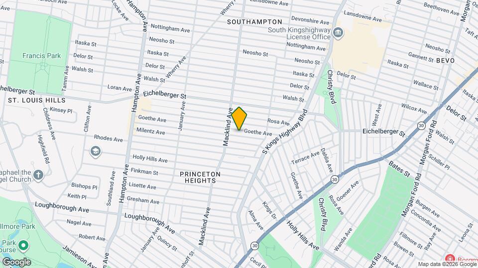 5164 Goethe Ave, Unit 2 Map and Location Details