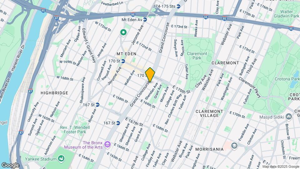 1362 Grand Concourse Map and Location Details
