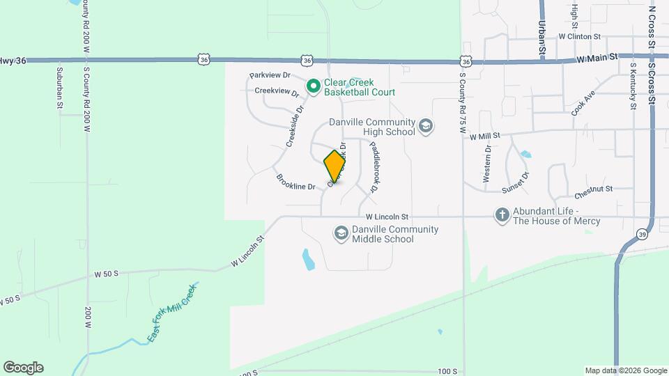 603 Clear Creek Dr Map and Location Details