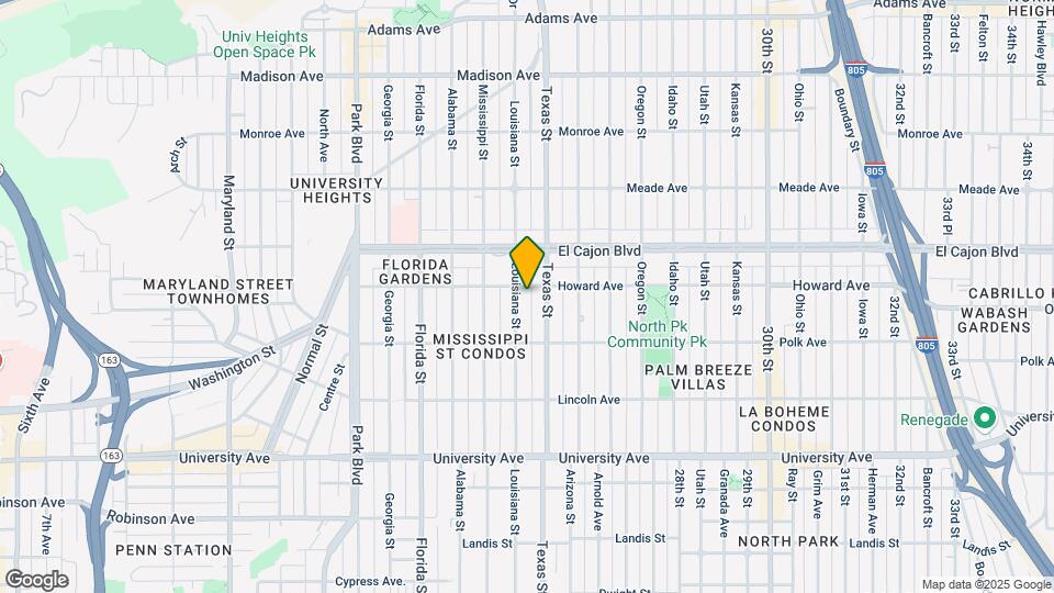 4185 Louisiana St Mapa y Detalles de la Ubicación