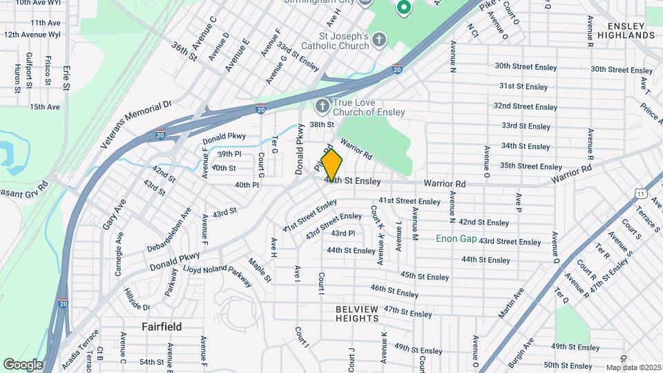 1013 Valley Rd Pl Map and Location Details
