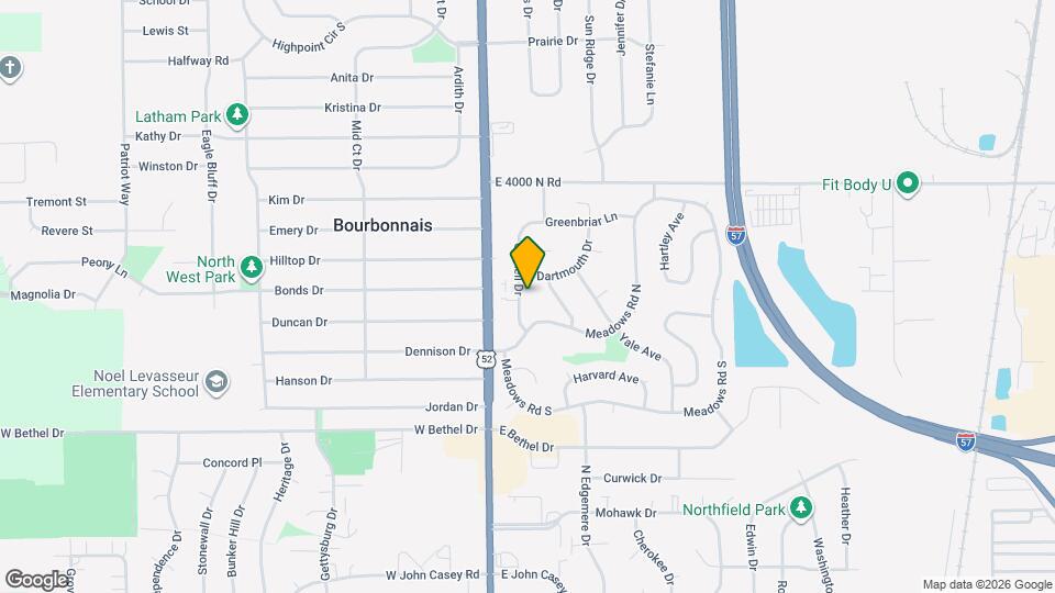 1180 Cornell Dr Map and Location Details