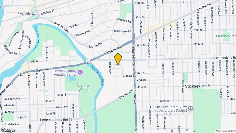7314 Oakwood Ave Map and Location Details