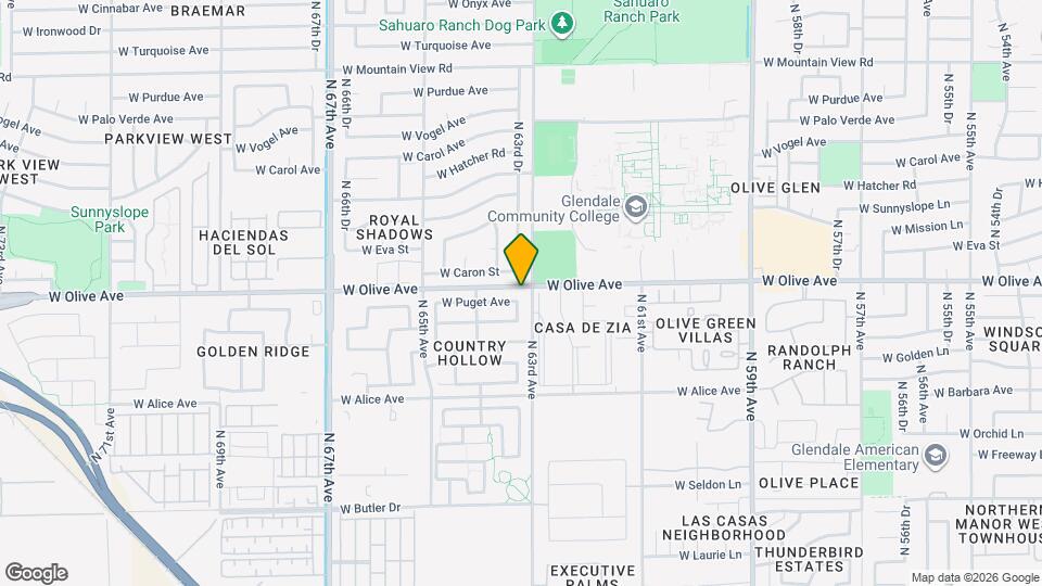 6302 W Puget Ave Map and Location Details