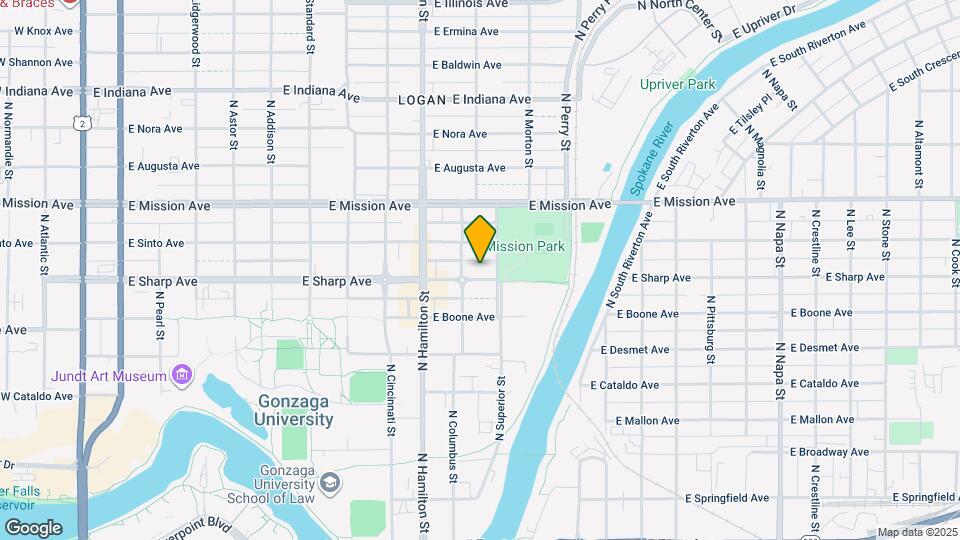 1017 E Sharp Ave Map and Location Details
