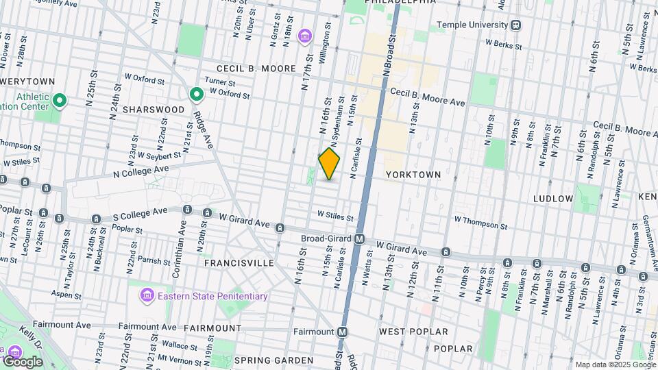 1521 W Seybert St Mapa y Detalles de la Ubicación