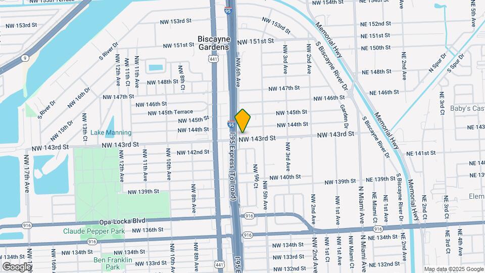 14305 NW 6th Ave Map and Location Details