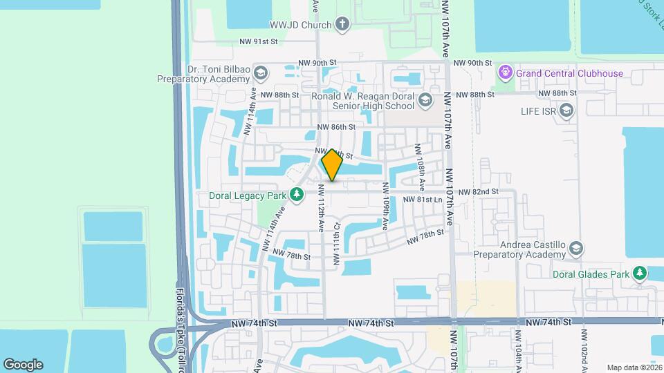 11202 NW 83rd St, Unit 106 Map and Location Details
