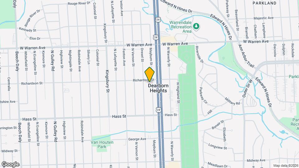 6627 Mayburn St Map and Location Details