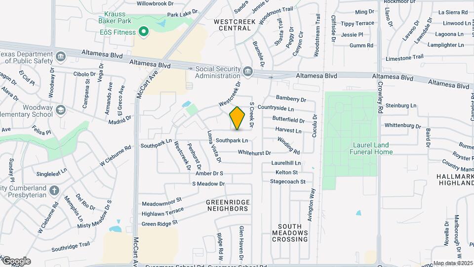 6823 S Creek Dr Map and Location Details