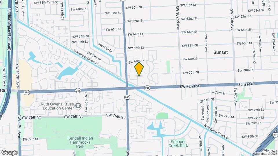 7021 SW 105th Ct Map and Location Details