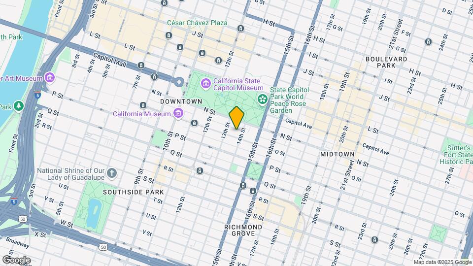 1325 O St Map and Location Details