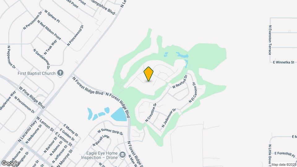 586 W Twisted Oaks Dr Map and Location Details
