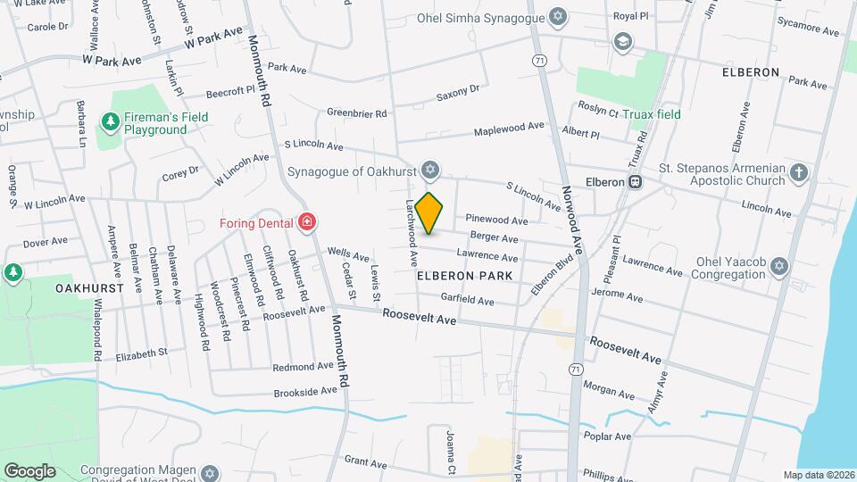 293 Lawrence Ave Map and Location Details