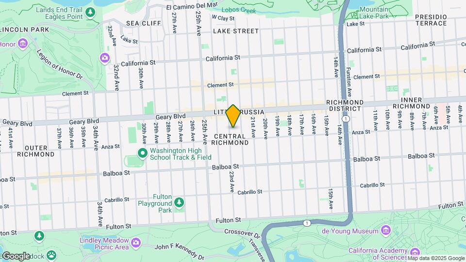 466 23rd Ave Map and Location Details