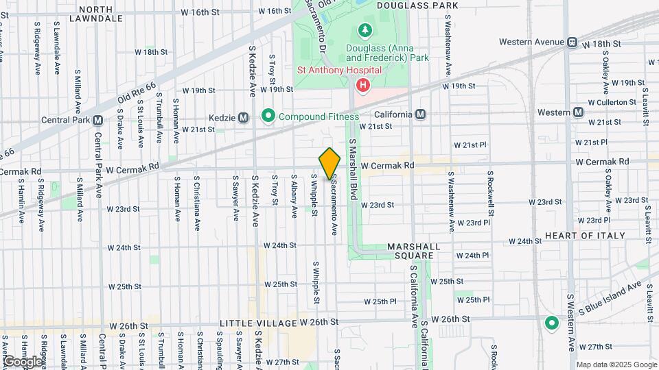 2224 S Sacramento Ave Map and Location Details