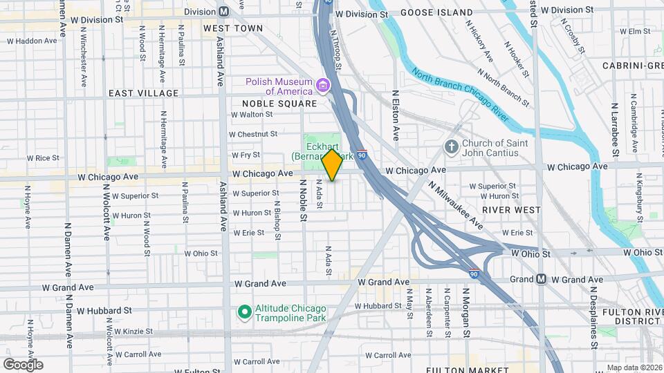 736 N Throop St Map and Location Details