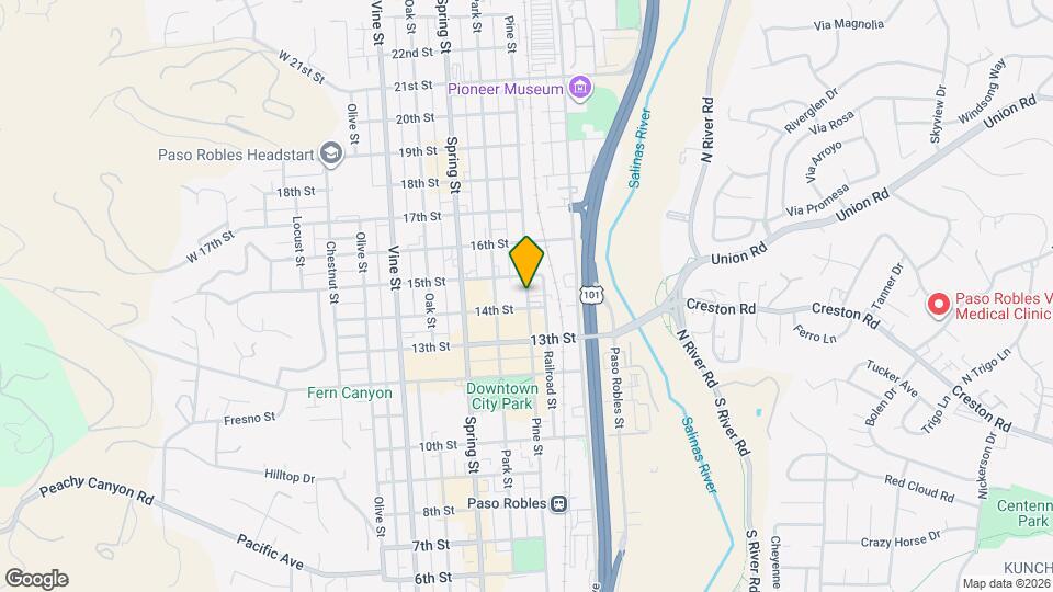 1413 Pine St Map and Location Details