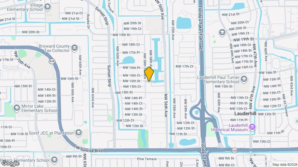 1625 NW 58th Ave Map and Location Details