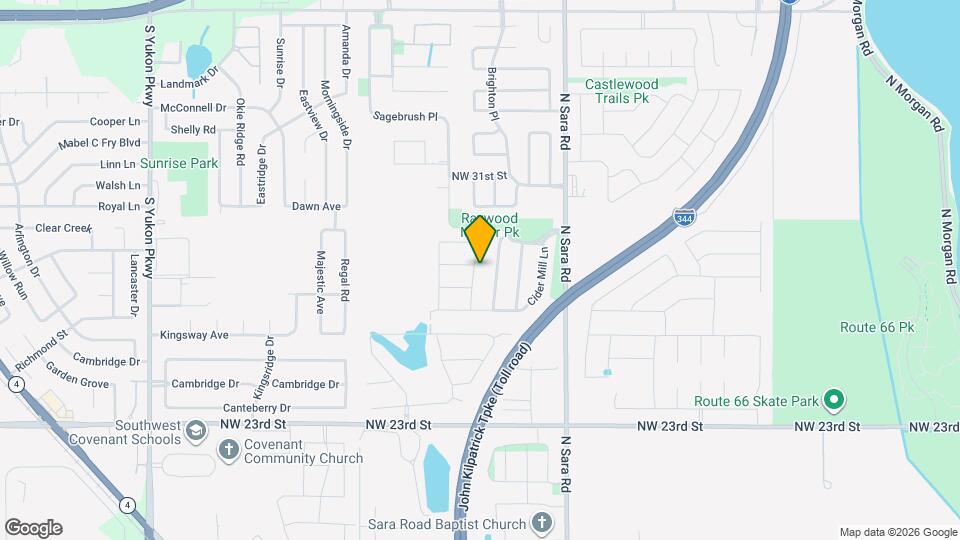 2832 Wild Rose Ln Map and Location Details