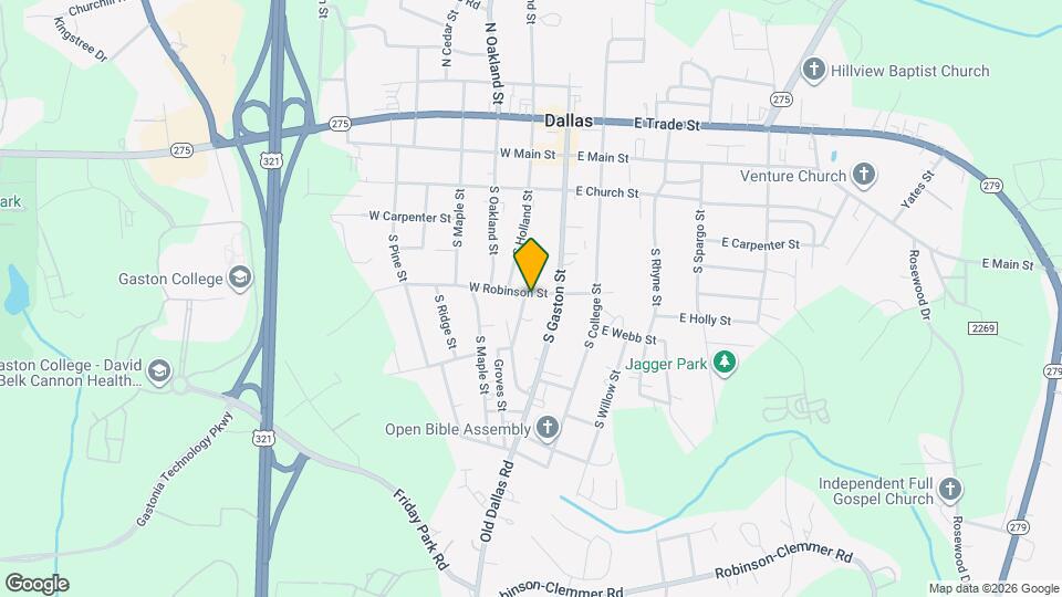 111 W Robinson St Map and Location Details